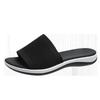 New Wish Sandals Spring and Summer New Knitted Thick-soled Large-size Flat-soled Slippers Women's Single Shoes