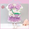 Cute Cartoon Style Baby Girl Summer Set With Short Sleeve T-shirt And Shorts For Toddlers