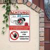 Outdoor Metal Security Sign Camera Surveillance Warning Plate 20x30cm