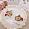 Korean Cute Bear Embroidery Hair Clips - Versatile Duck Clip for Girls
