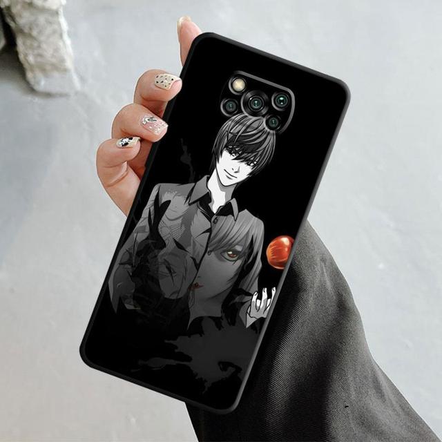 

Чехол для телефона Xiaomi Poco X3 Nfc X4pro M3 C40 для Mi 12 11 10 10t 8 Note10 Lite 11ultra 11t Pro F1 аниме Death Note L Light For Mi Note 10 Lite