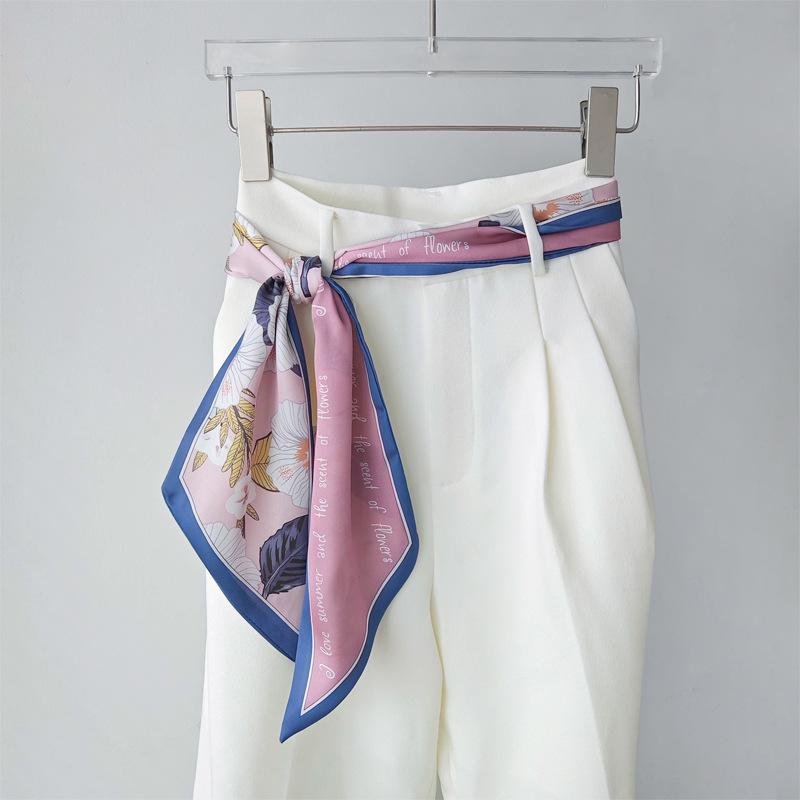 Versatile Silk Scarf/Belt Accessory for Women - 2025 Design, Perfect for Neck or Waist, Trendy with Jeans
