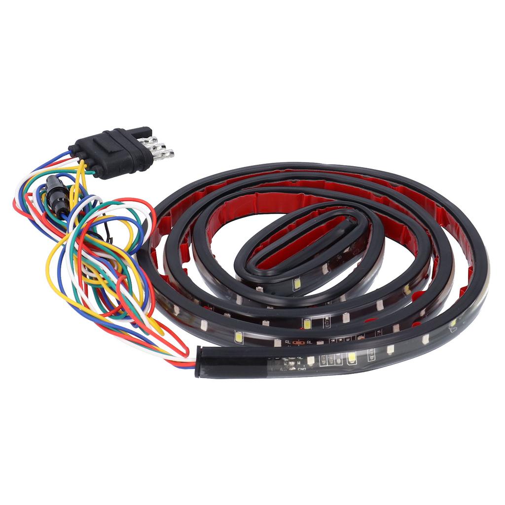 60 Zoll LED Lampenstreifen Weiß Rotes Licht 5 Modi IP67 Wasserdicht mit 4-Pin-Stecker für LKW Pickup