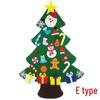 Children's DIY Felt 3D Christmas Tree with Handmade Ornaments