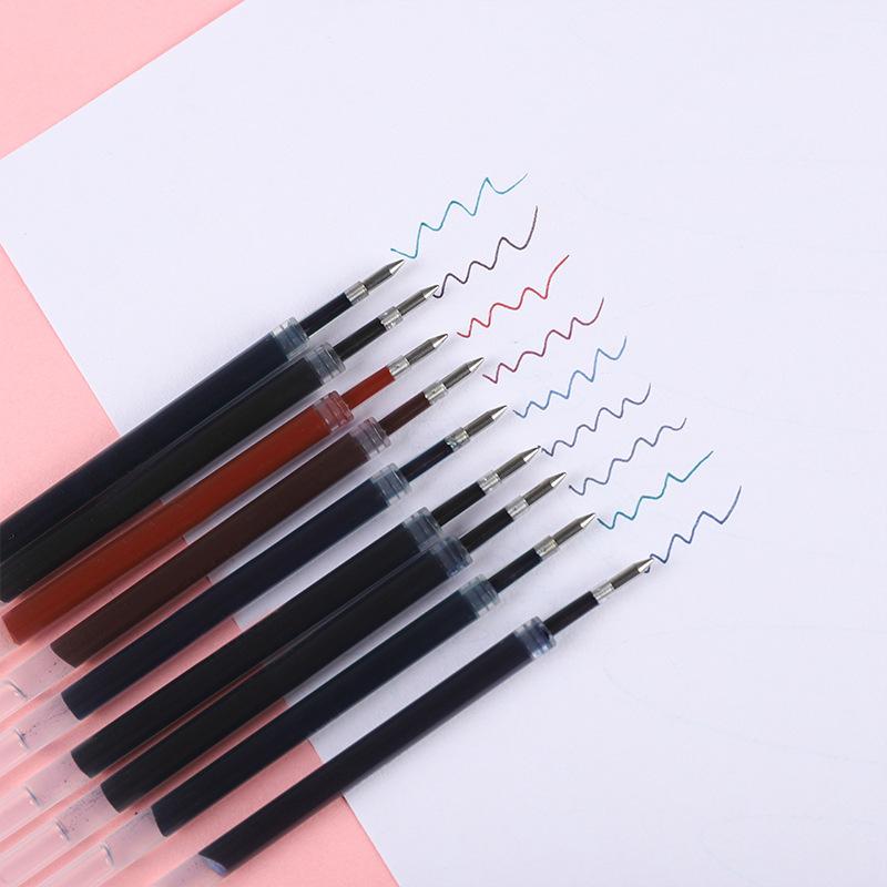 10pcs K35 0.5MM Gel Ink 10 Color Colorful Refill 110MM Length Refill for Press Gel Pen Stationary Cute Pens Ink  Back To School