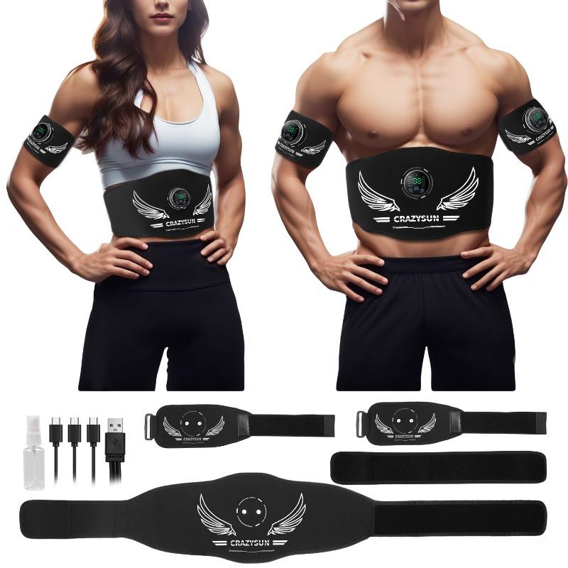 

EMS Abdominal Trainer Tummy Massage Fat Flip Electric Pulse Massage Abdominal Training Belt белый