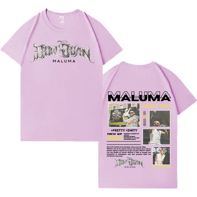 Rapper MALUMA New Album Tour Punk Tshirts Mens Women Summer Casual Hot Sale Short Sleeve T Shirts Harajuku Oversized Streetwear
