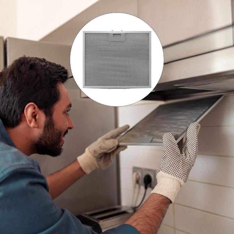 Reusable Kitchen Ventilation Filter Corrosion Resistant Aluminum Net With Tool Complimentary Installation