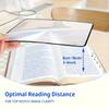 Card-Type Magnifying Glass Transparent Pvc Bookmark Portable And Compact Convenient For Reading With Magnification Effect