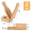 Hot 2 in 1 Banana Crusher Easy Storage Portable Banana Smasher Wooden Banana Cake Making Tool Crispy Chips