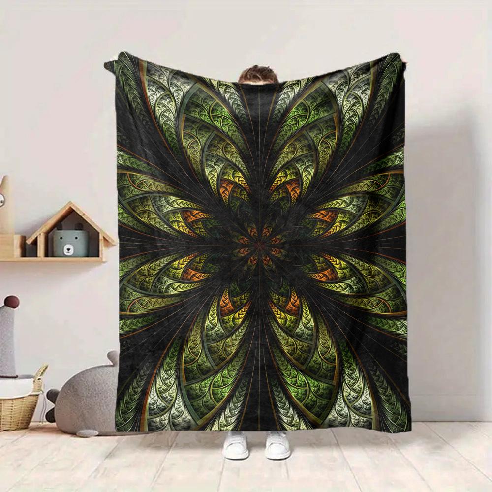 1PC Abstract Pattern Blanket, Throw For Sofa, Bed, Travel, Printing Blanket With Soft And Warm Fabric yy250918162