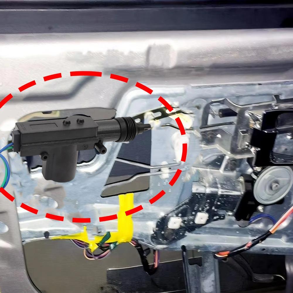 Car Door Lock Actuator 12V Universal Auto Central Locking Motor System 2 Wire Powerful Single Gun Type Kit for Car SUV Truck Van