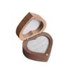 Wedding Heart Rings Holder Anti-collision Rings Bearer Box Simple Walnut Wood Rings Box  Propose
