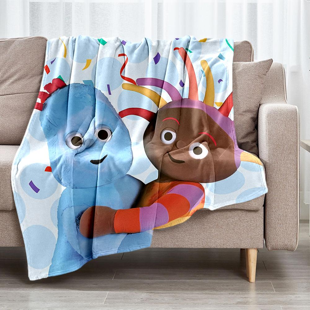 In the Night Garden Theme Printed Blanket - Perfect for Couch, Bed, Travel & Outdoor Use | Machine Washable, Cozy & Durable.