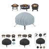 Durable 210d Oxford Fabric Waterproof Outdoor Fire Pit Cover For Dust Protection