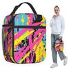 Colorful Graffiti Splashing Insulated Lunch Bag for Kids School Cooler Thermal Food Box Tote Portable Lunch Boxes Container