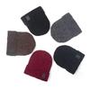 Czapka zimowa unisex dzianinowa Gruby polar Ciepła Antypoślizgowa Wiatroszczelna Jednolity kolor Wysoka elastyczność Ochrona słuchu Outdoor Cycling Narciarstwo Czapka