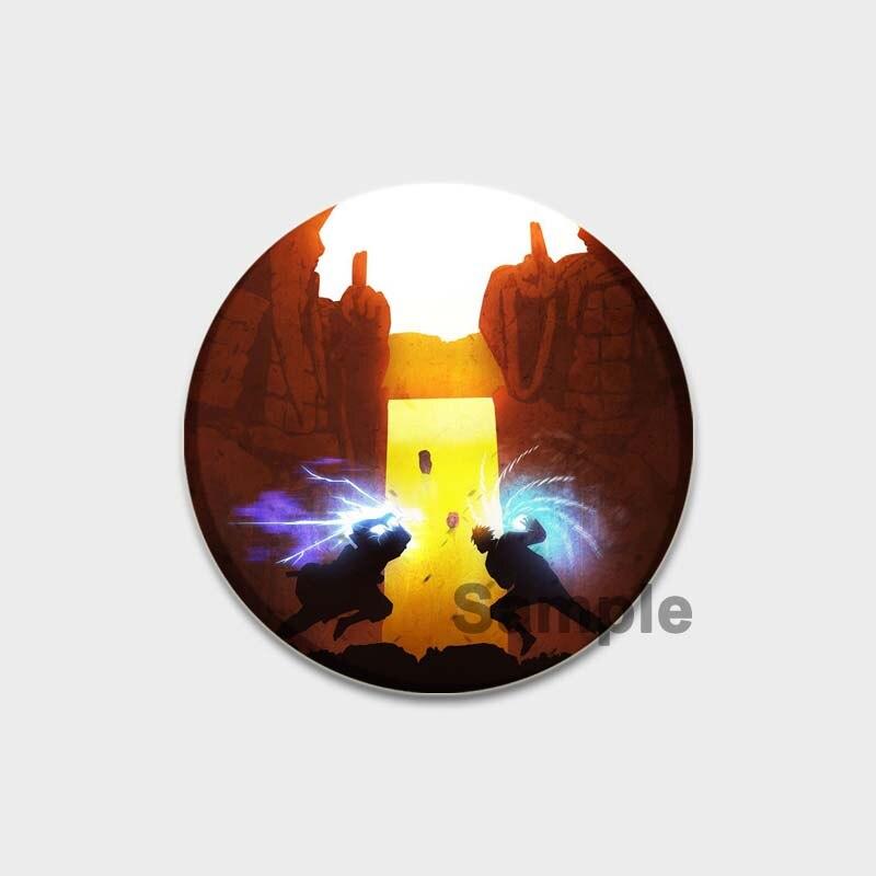 58MM 58mm Anime Figur Pins Cosplay Tegneserie Blikkmerker Manga Perifer mote Smykker Tilbehør Vifter Gaver Klesveske Dekor