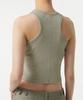 MUSINSA STANDARD WOMAN Women'S Ribbed Pigment Racer Back Tank Top [Sage]