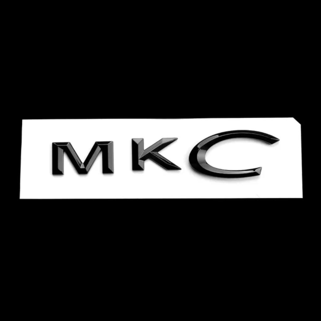 1PCS ABS Black Silver Badge Decoration for L/incoln MKC MKX MKZ AWD 2.0T 2.0H 2.3T 2.7T 3.0T Letters Badge Trunk Sticker Accessory Part