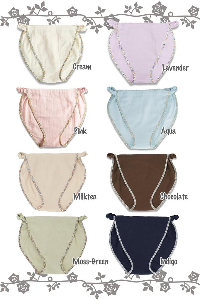 [coco-kara] G10-0269_PK-M FundyFundy 100% Baumwolle Double Gauze Elastisch (Fundoshi Unterhosen/Shorts für Damen) Hergestellt in Japan, Rosa, Größe M