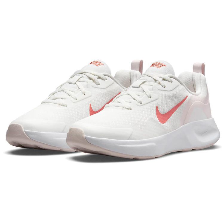 Nike Wearallday Comfortable Fashionable Fabric Durable Breathable Low-Top Running Shoes Women Sneaker Light-Pink White CJ1677-105