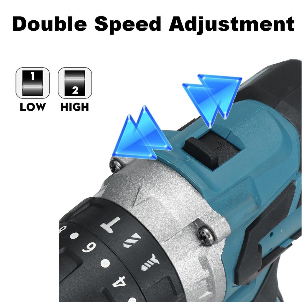 18V 13mm cordless impact drill 18V screwdriver drill 18V impact drill brushless impact drill with two batteries