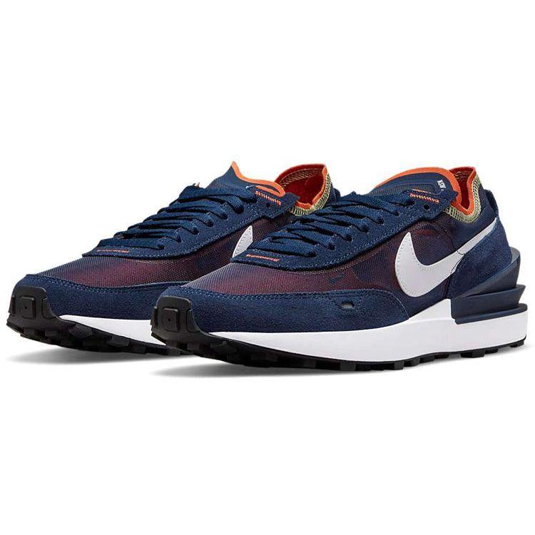 Nike Waffle One Midnight Navy Orange Melon Tón Pánské tenisky Modrá Bílá DA7995-401