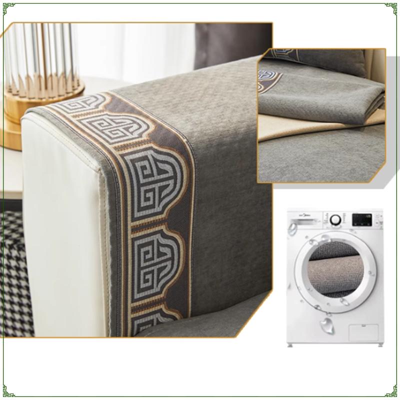 Embroidery Non-slip Sofa Towel Pillowcase Decore Home L-shaped Sofas Cushion Four Season Universal Sofa Cover Home