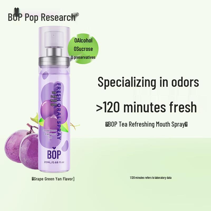 

POP Professional Portable Breath Freshener Spray - Grape Green Tea (2x20ml)