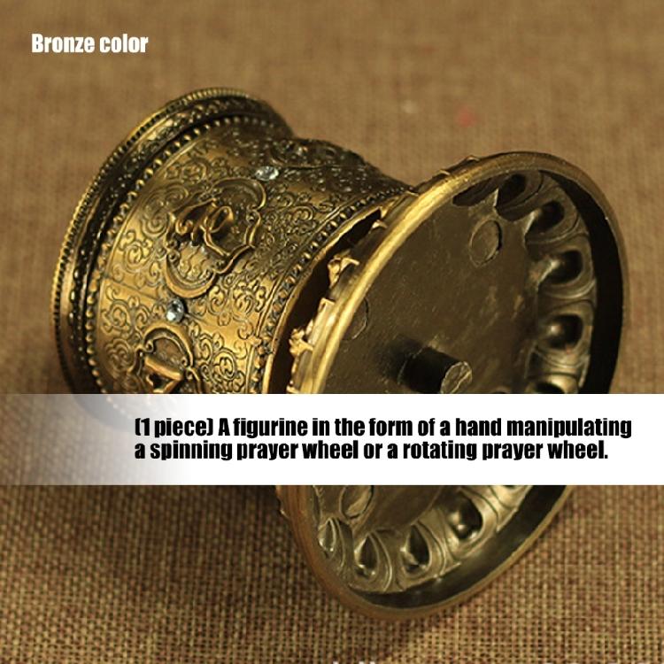 Buddhas Scriptures Prayer Wheel Tibetan Prayer Wheel Table Prayer Wheel Decorative Ornament for Meditations Healings