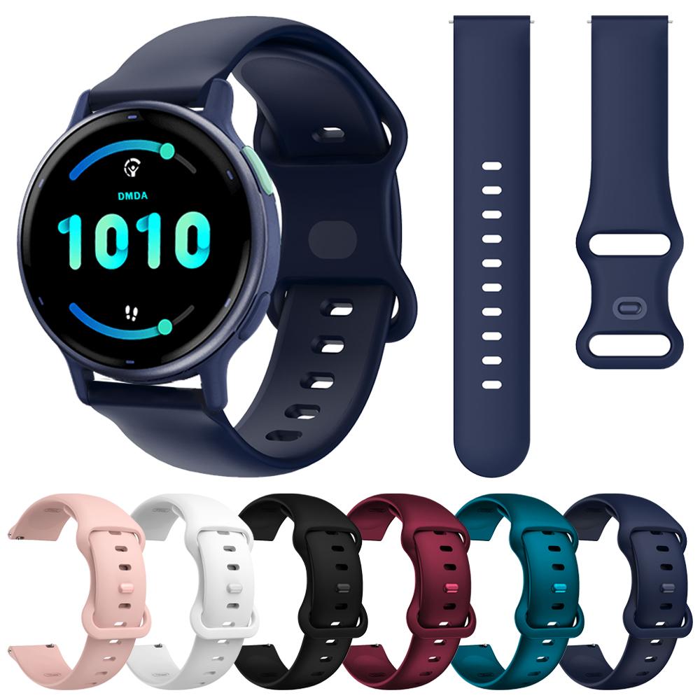 רצועת סיליקון ספורטיבית 20 מ"מ 22 מ"מ עבור Garmin Band Vivoactive 5 Venu 3 2 Sq Plus צמיד Forerunner 265 255 245 165 645 רצועת מוזיקה