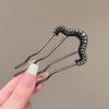 Elegant Pearl U-shaped Hairpin for Women - New Chinese Style Updo Accessory 2025
