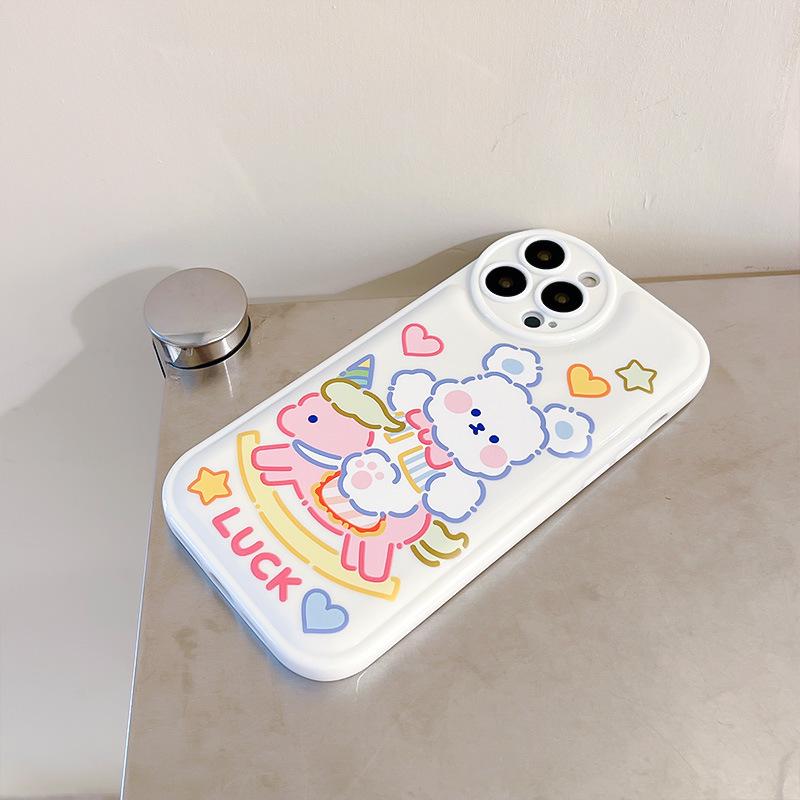 Zhitai Cartoon Air Cushion Case for Apple iPhone 14 Pro/15, New X50/60 Protective Cover