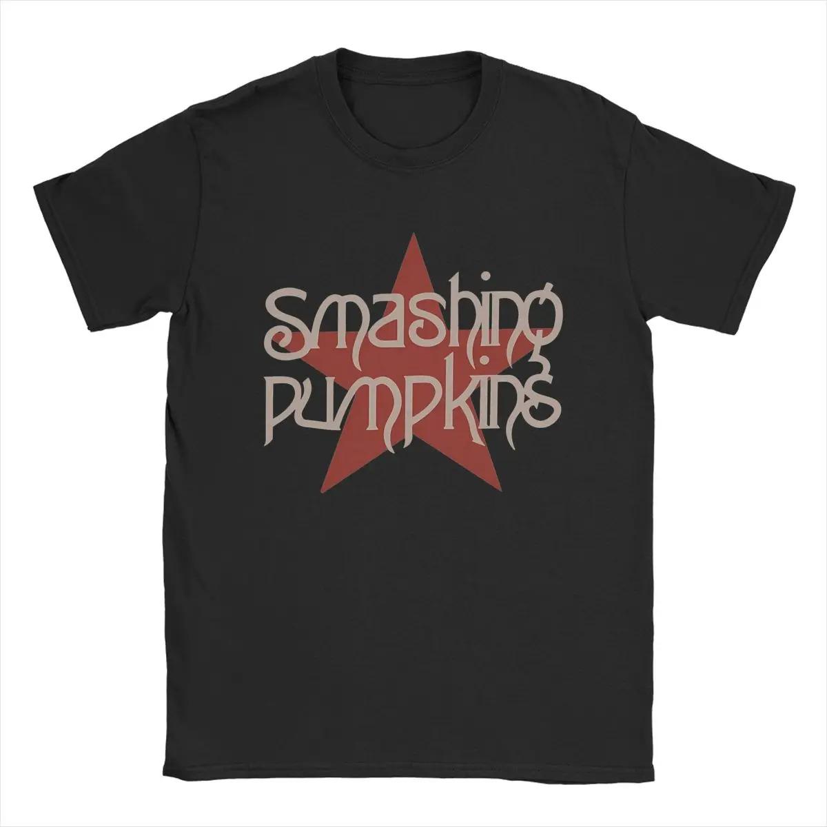 

The Smashing Pumpkins Vintage Star Logo Rock Band T-Shirt 90s Alternative Metal Unisex Black Women And Men T-shirts 4XL