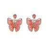 Bohemian Handmade Woven Earrings with Butterfly Design for Women, Vacation Style
