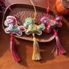 Lucky Symbol Handmade Horse Sachet Traditional Design Tassels Mugwort Sachet Chinese Style Embroidery Wind Chimes Car Pendant