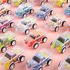 Simulation Inertial Mini Transparent Double Layer Graffiti Car Toy Children