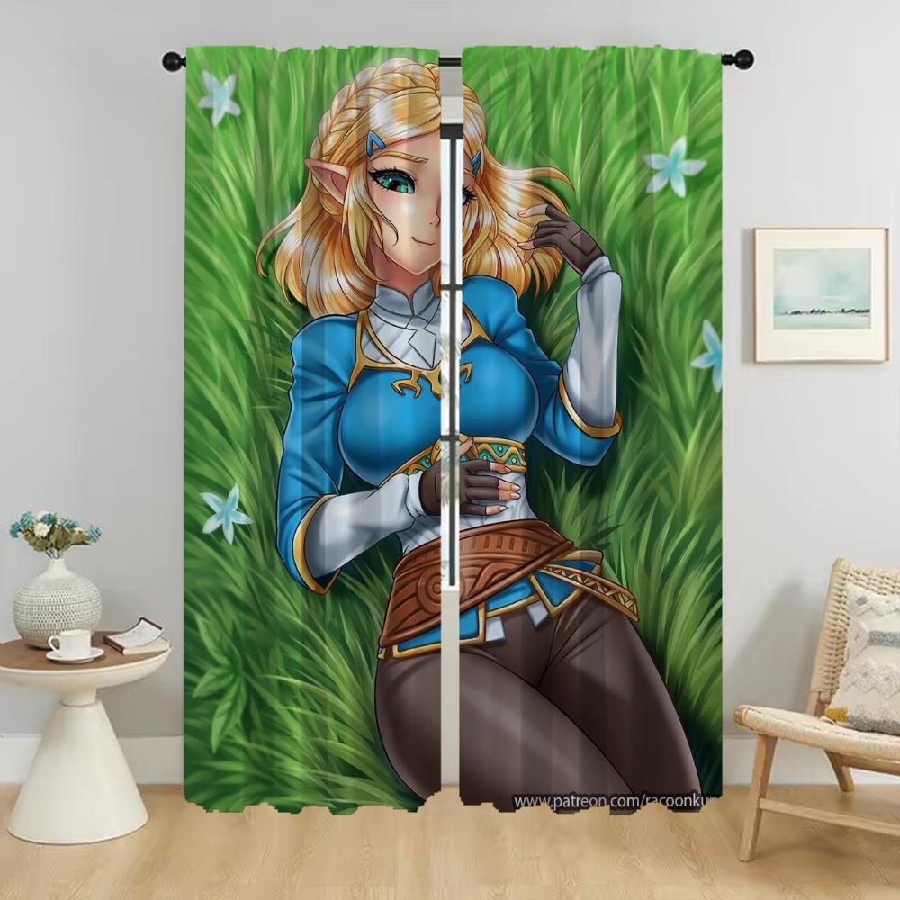 

Zaldaes Элегантные шторы для комнаты, тюль для спальни, гостиной, шторы для домашнего интерьера, шторы из 2 частей, перегородка W50xH70cmx2pcs