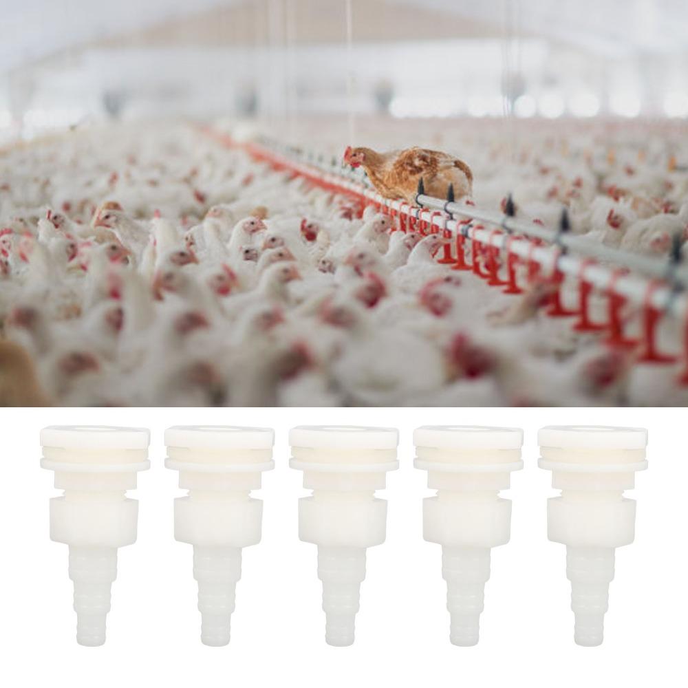 10Pcs G1/2 Thread Water Tank Hose Joint Thickened Water Tank Hose Adapter Chicken Water Dispenser