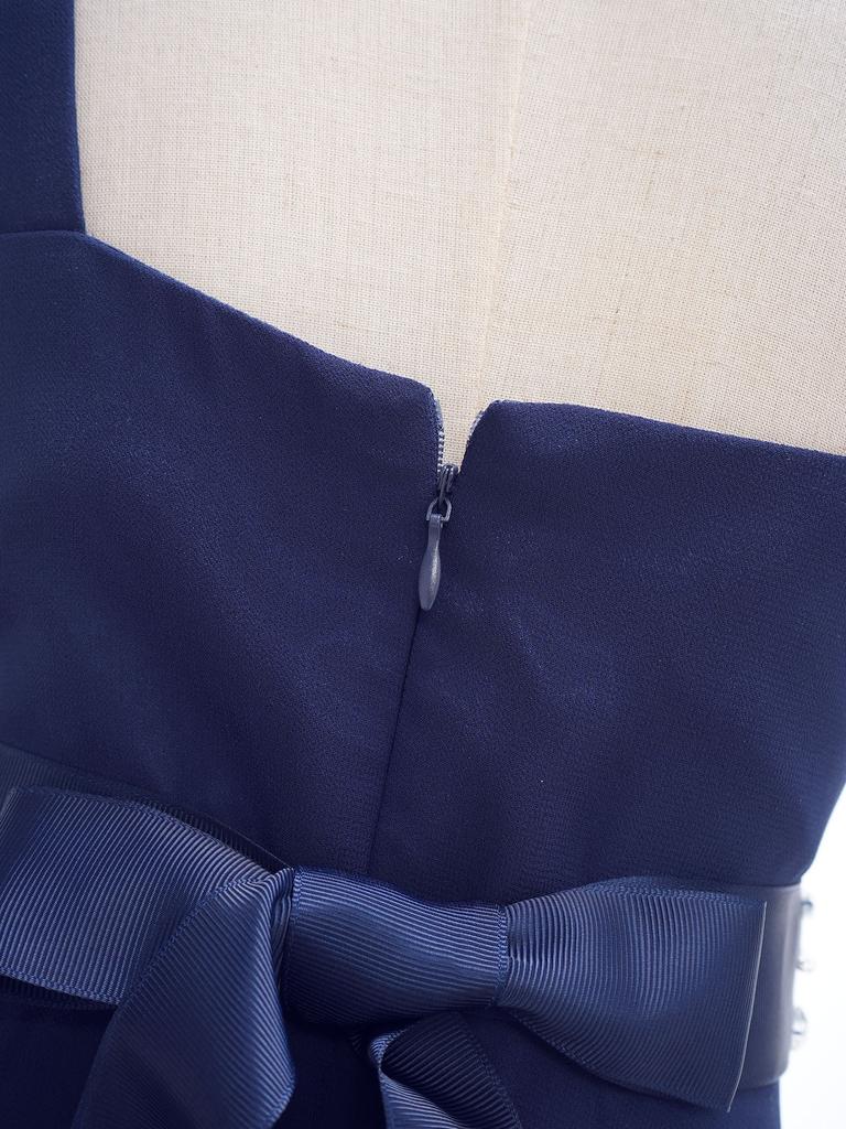 Flickors Snygga Rynkade Applikation Festklänning En axel Asymmetrisk fåll Chiffongklänning Glänsande Pärlförsedd Bälte