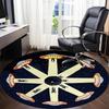 1pc UFO Office Round Area Rug, Under Office Chairs Bedroom Living Room Home Decor, Room Deco, Available in Various Sizes