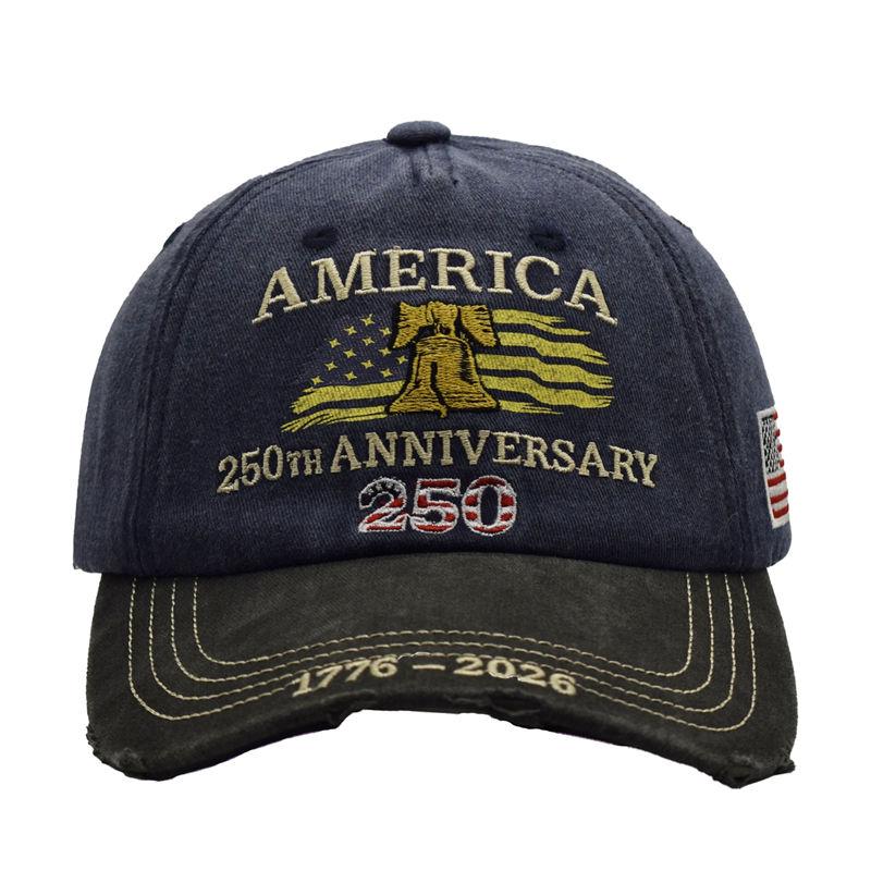 US 250th Anniversary Caps America Embroidered Baseball Cap 1776-2026 Gift for Dad Vintage Design Hats GZW