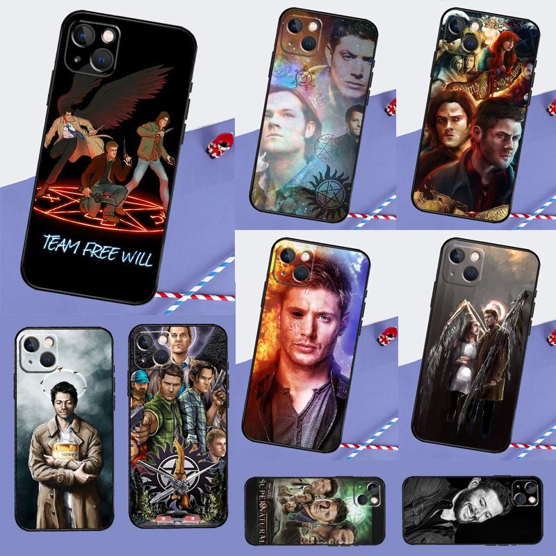 Supernatural TV Show Phone Case For iPhone 16 Pro Max 12 13 Mini 11 14 15 Pro Max XR 15 16 Plus 16e Cover Shell