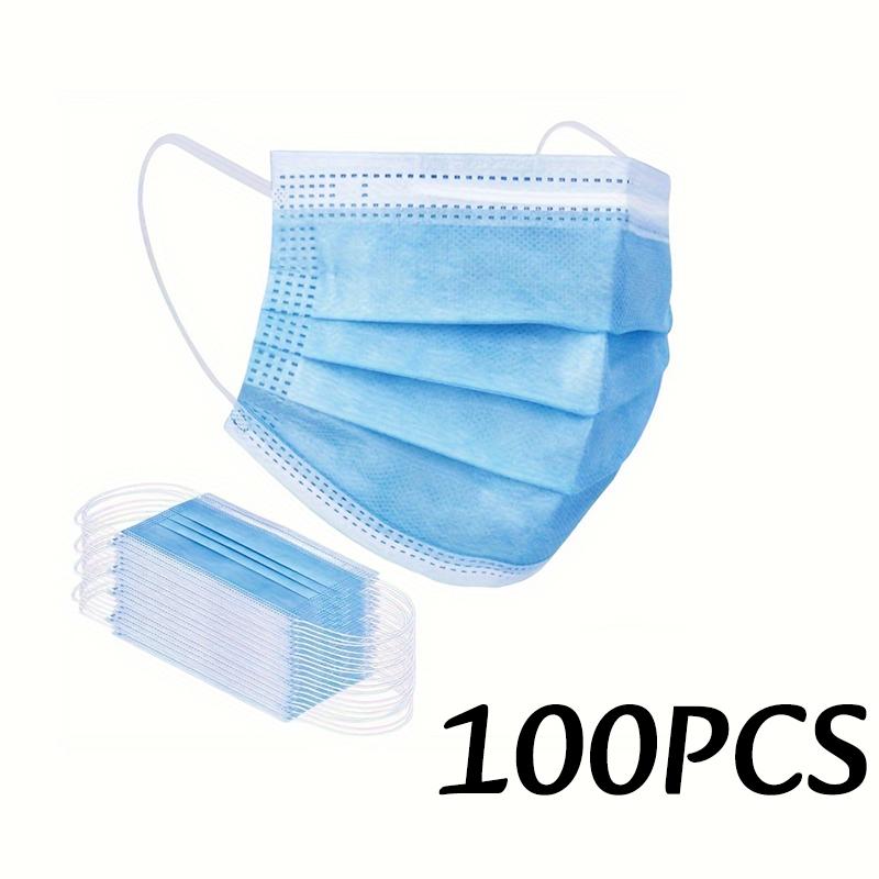 50-200pc Disposable Face Masks 3-Layer Breathable Anti-Dust Protective Masks Daily Travel Work Use Mask Facial Care Accessory