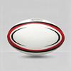 5-inch Rugby Ball Training With Anti-Slip Rubber Granule Surface Machine-Stitched PU Red-White Color