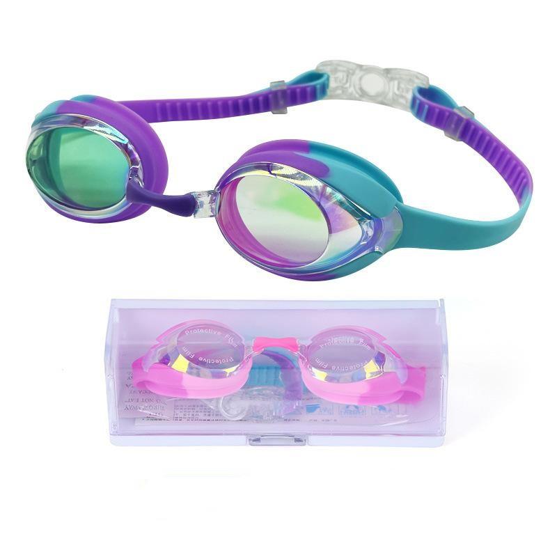 

Очки для плавания Keary Kids для малышей и молодежи(3-12),Водонепроницаемые противотуманные очки с защитой от УФ-лучей и прозрачным зрением для бассейна с водой B