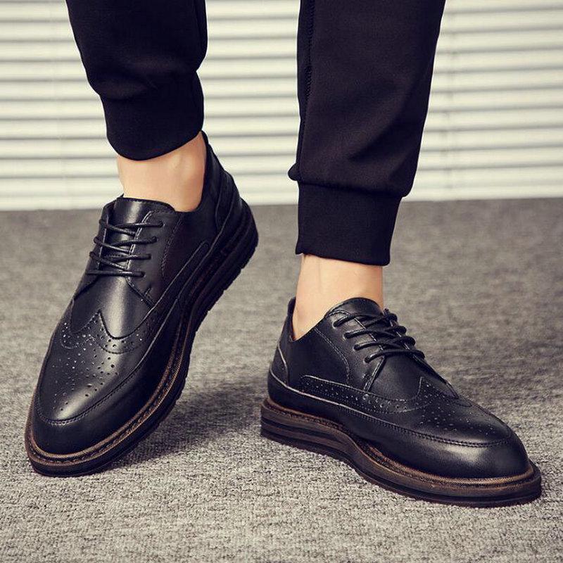 Fashion Autumn New Bullock Men Classic Business Formal Shoes Men Oxford Shoes Men Dress Shoes 2025 tyu67