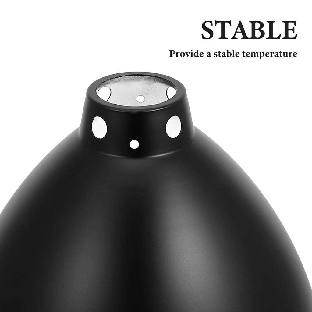 Reptile Heat Lamp Shade Iron Reflector Dome Lampshade Insulated for Reptile Box Lizard Snake Turtle