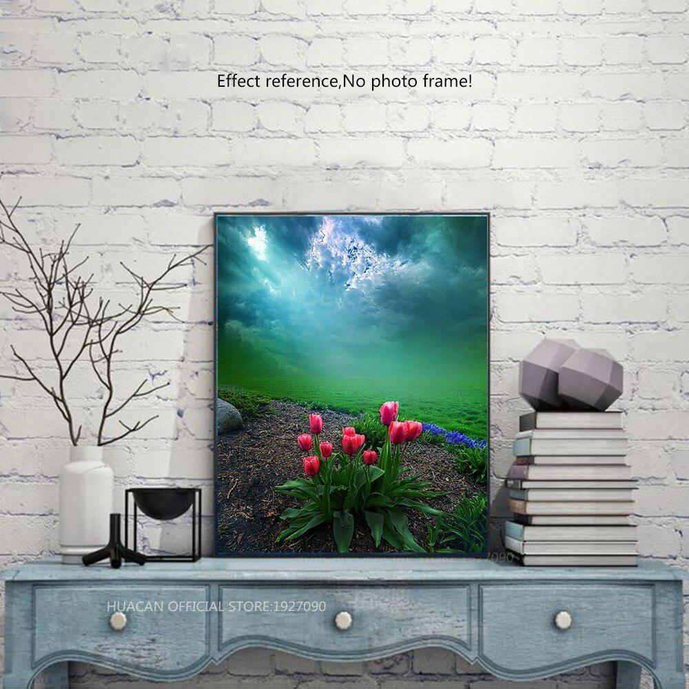 Diamond Painting Flower Full Display Scenic 5D DIY Full Round Cross Stitch Mosaic Diamond Embroidery
